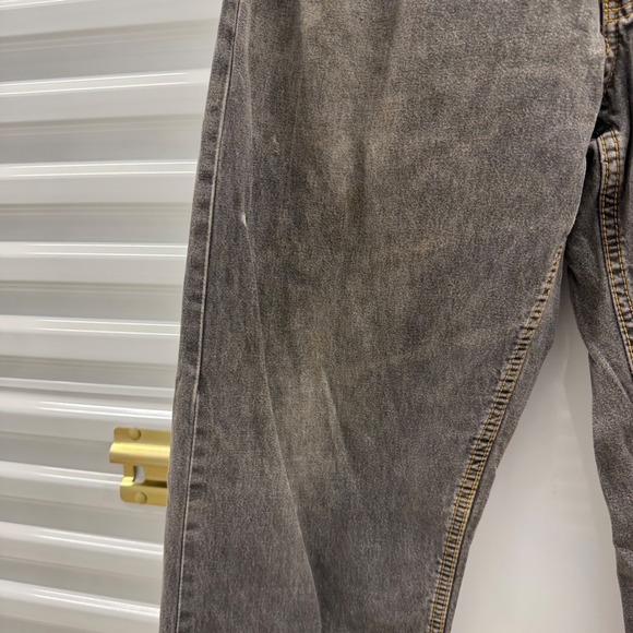 Haband Ice House Flannel Lined Jeans Mens Grey Distressed Elastic Waist 30x30 - Picture 8 of 8